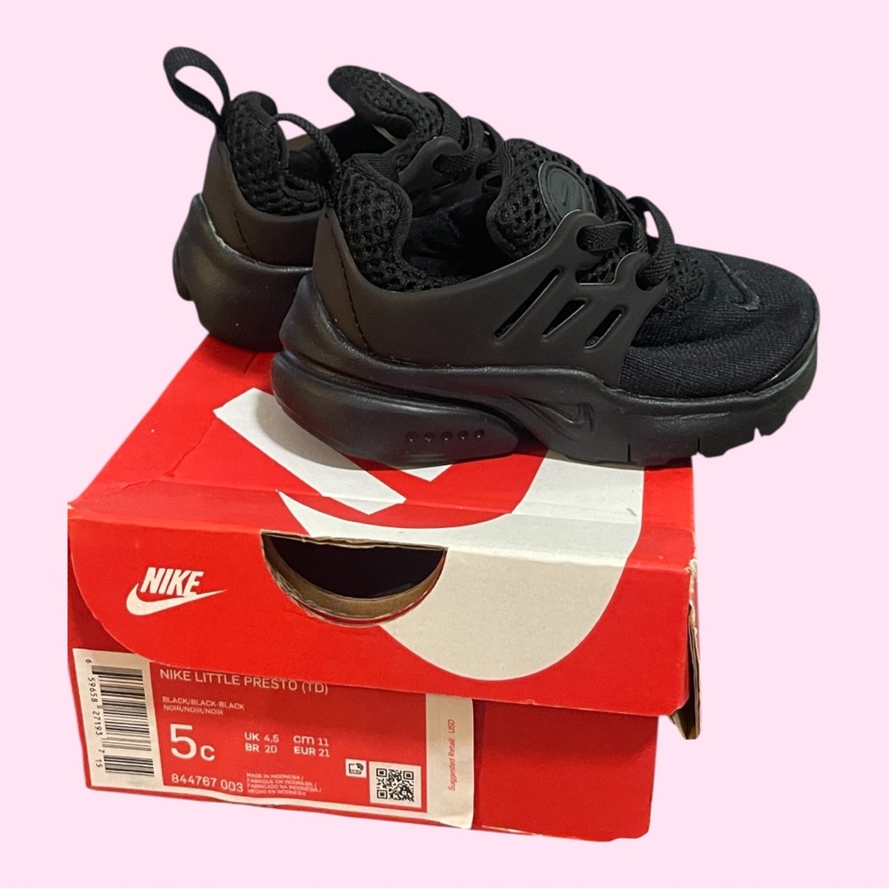 Black Nike Little Presto - 5C Toddler - Picture 4 of 6